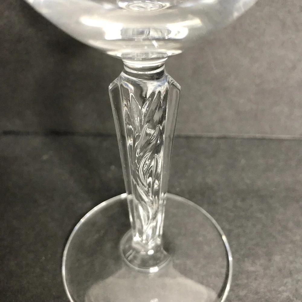 6 Cristal DArques Durand Sogaro Wine Glasses Goblets Elegant NO FROST